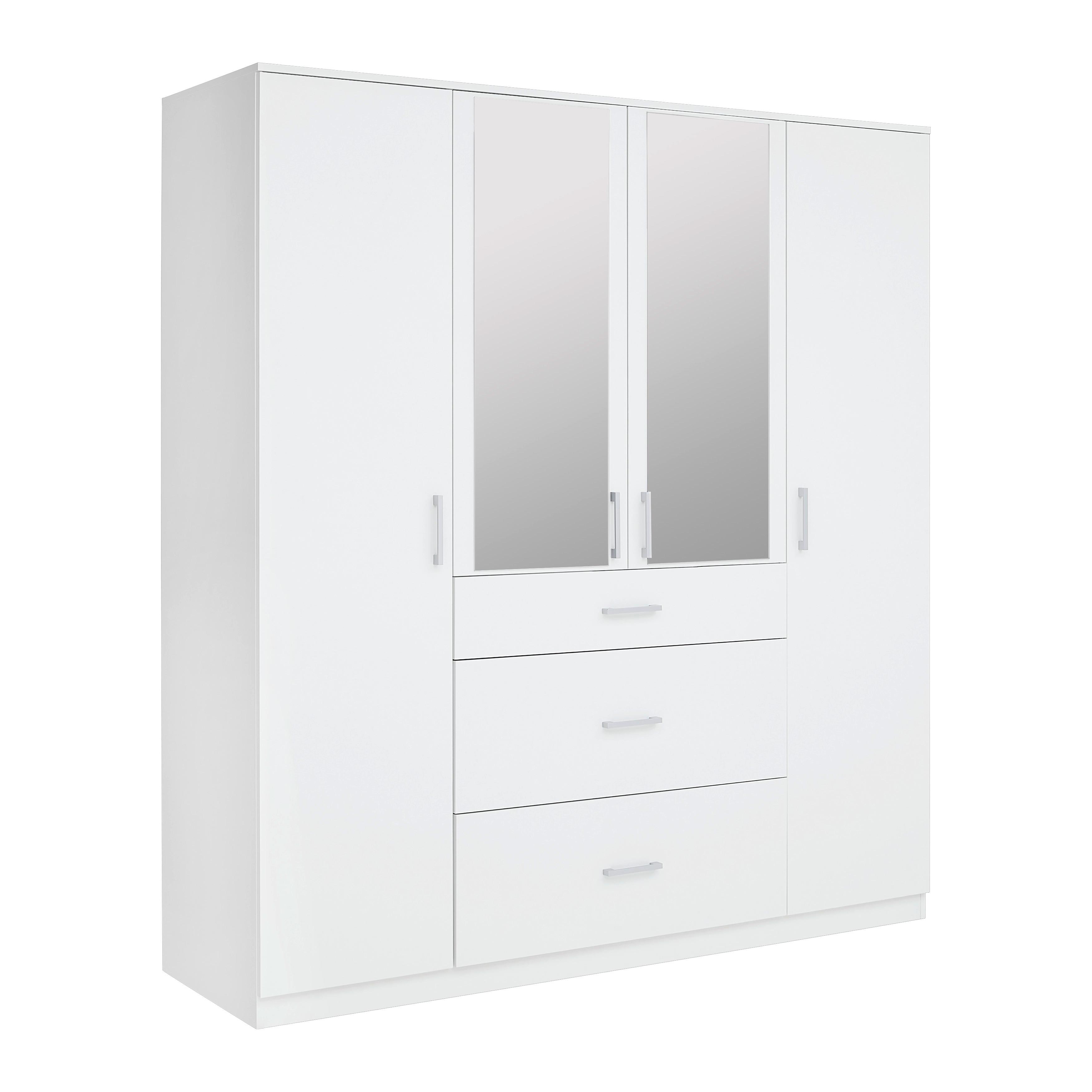 Wohnli Möbelsuche - Drehtürenschrank Lasse Weiß