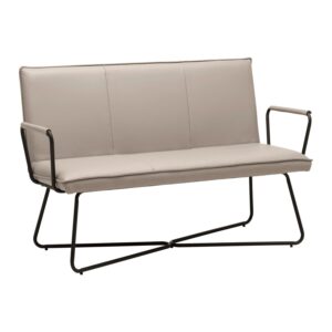 wohnli-moebel-suche-001556001802 Wohnli Möbelsuche - Sitzbank Bosco Taupe Lederlook Gepolstert