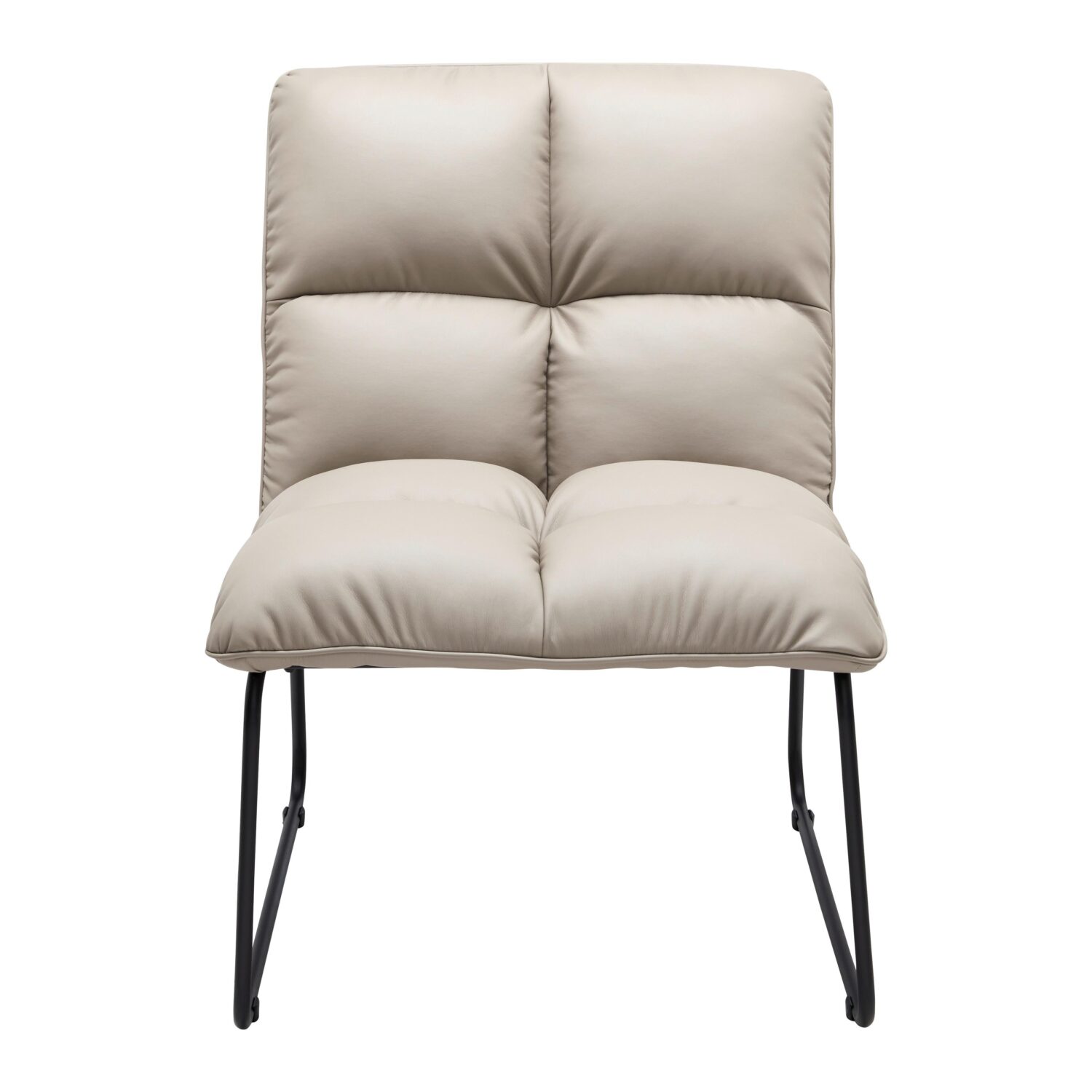 Wohnli Möbelsuche - Sessel Eleina Taupe Lederlook