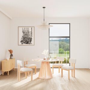 wohnli-moebel-suche-001585000301-1 Stuhl Jonna Creme Bouclé Gepolstert Holz, Textil Bessagi Home Möbel > Stühle > Esszimmerstühle > Holzstühle Weiß