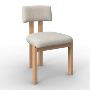 wohnli-moebel-suche-001585000301 Wohnli Möbelsuche - Stuhl Jonna Creme Bouclé Gepolstert