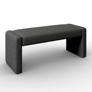 wohnli-moebel-suche-001585000502 Wohnli Möbelsuche - Sitzbank Andrea Grau Bouclé Gepolstert