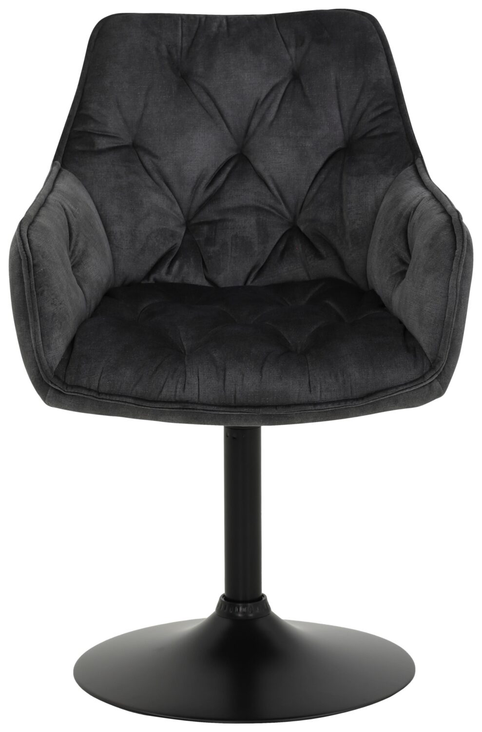 Stuhl-Set gepolstert drehbar 2er-Set Metall, Textil MID.YOU Möbel > Stühle > Stuhl-Sets > Esszimmerstühle Sets Anthrazit