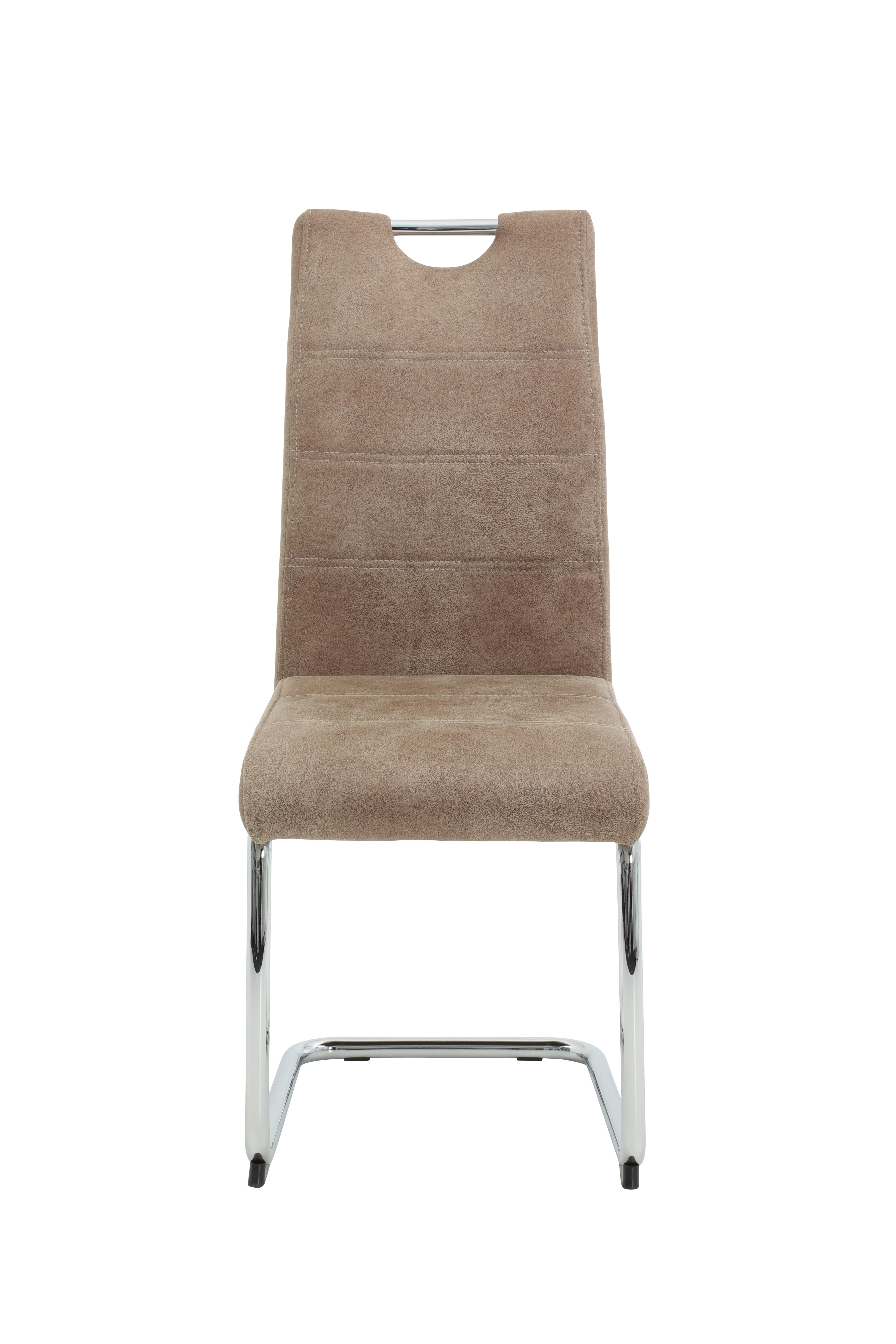 Schwingstuhl-Set Flora II S 2er-Set ca. 43x98 cm Beige Metall, Textil MID.YOU Möbel > Stühle > Stuhl-Sets > Esszimmerstühle Sets Beige