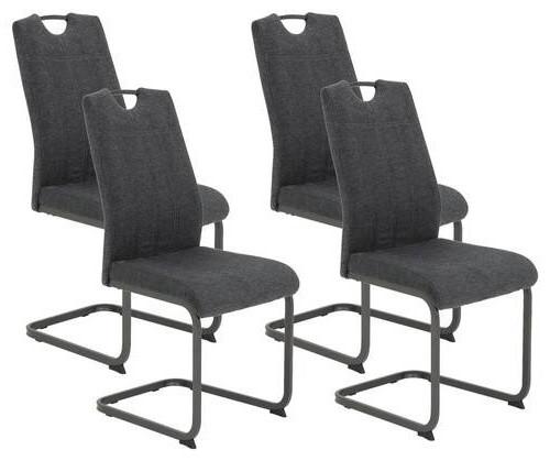 Wohnli Möbelsuche - Schwingstuhl-Set Britta S 4er-Set ca. 44x100cm Anthrazit