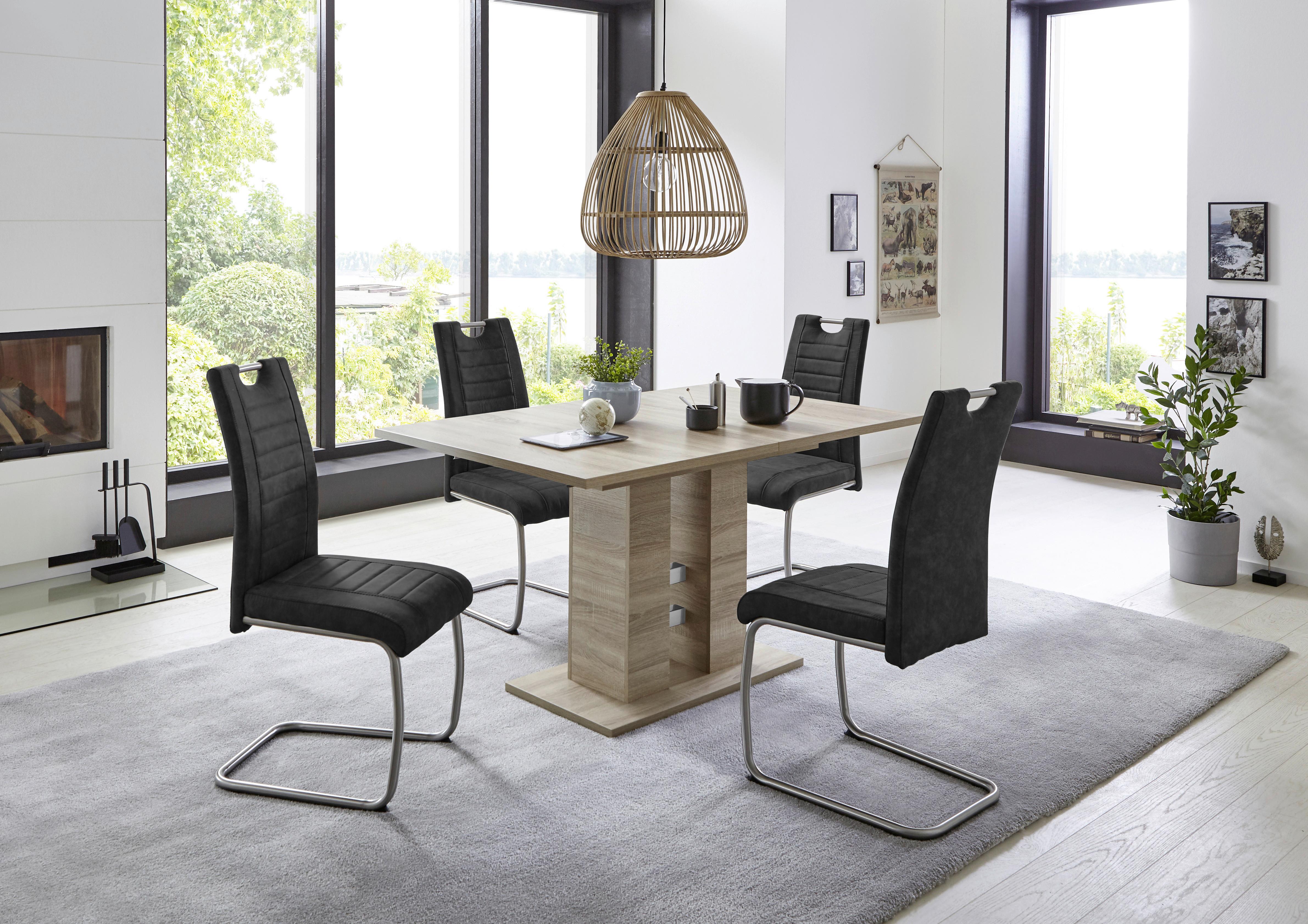 Schwingstuhl-Set ULLA S Metall, Textil MID.YOU Möbel > Stühle > Stuhl-Sets > Esszimmerstühle Sets Anthrazit