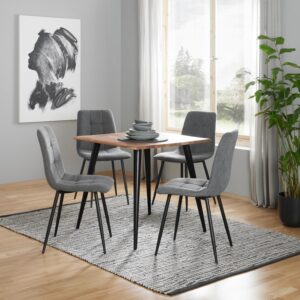 wohnli-moebel-suche-001630015701-1 Esstisch Max Akaziefarben Echtholz ca. 80x80x76cm Holz, Metall Zandiara Möbel > Tische > Esstische > Esstische Holz Braun