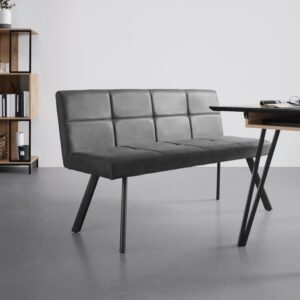 Sitzbank Cooper Grau Metall, Textil Mömax Möbel > Bänke > Sitzbänke Grau