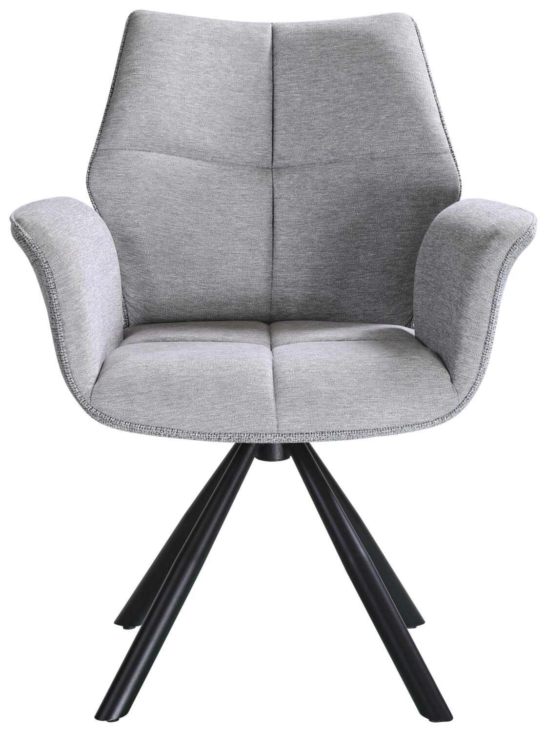 Armlehnstuhl Antonia Grau Metall, Textil Mömax Wohnzimmermöbel Grau