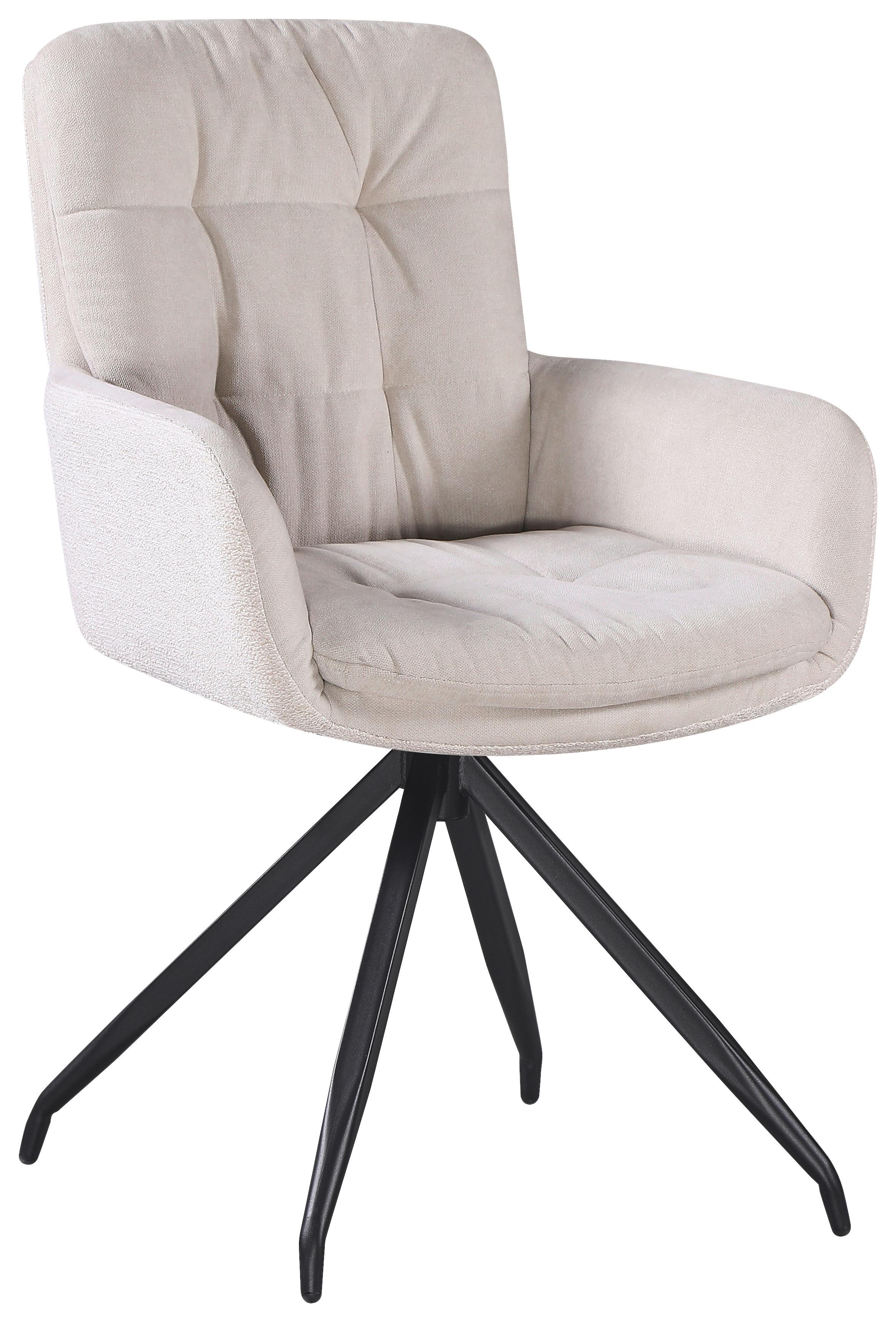 Wohnli Möbelsuche - Armlehnstuhl Nova Beige/Schwarz