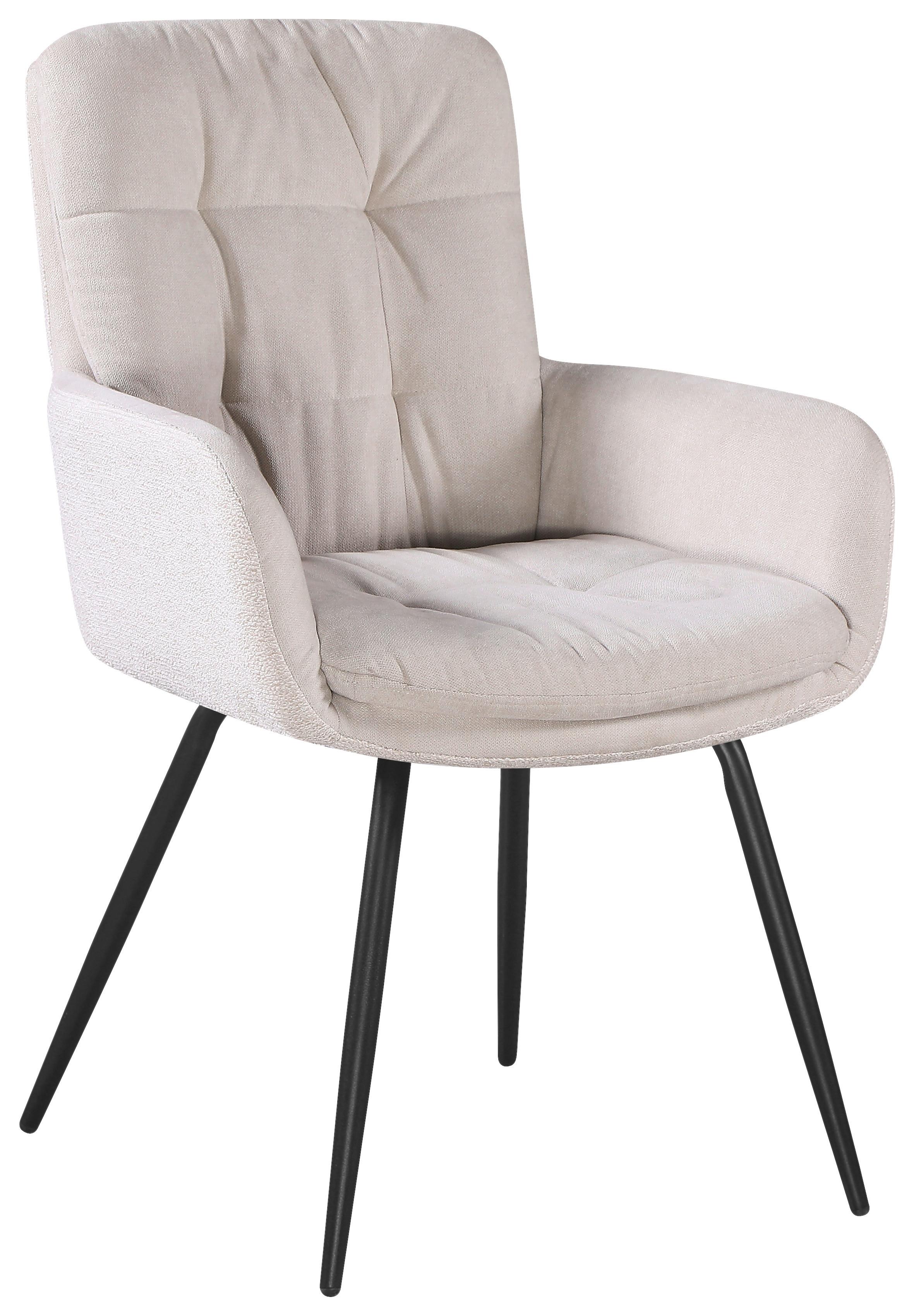 Wohnli Möbelsuche - Armlehnstuhl Nova Beige/Schwarz