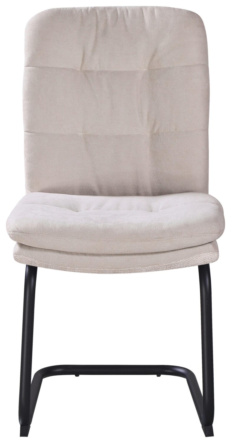 Stuhl Nova Beige Metall, Textil Premium Living Wohnzimmermöbel Beige