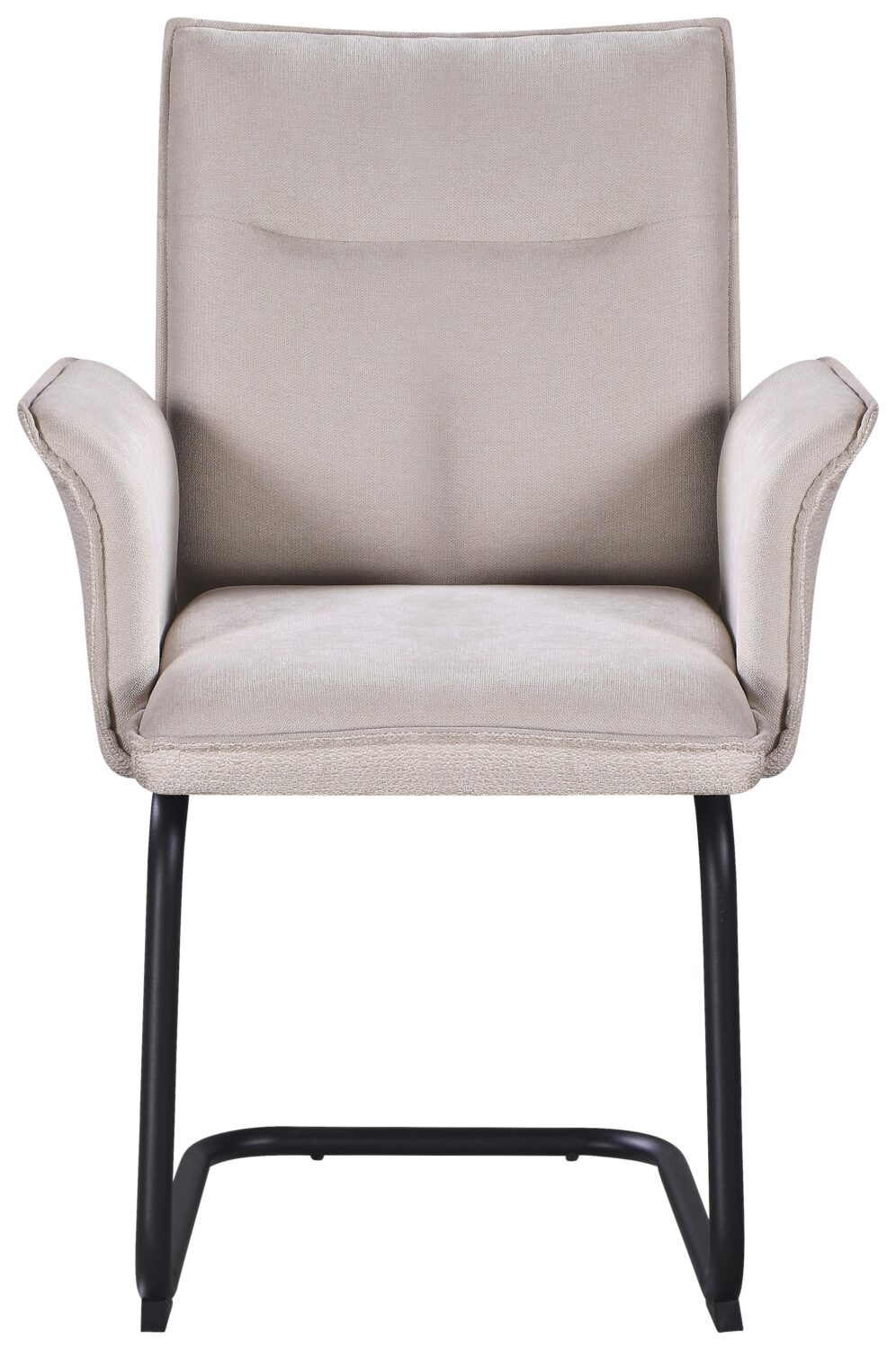 Armlehnstuhl Nova Beige Metall, Textil Premium Living Wohnzimmermöbel Beige