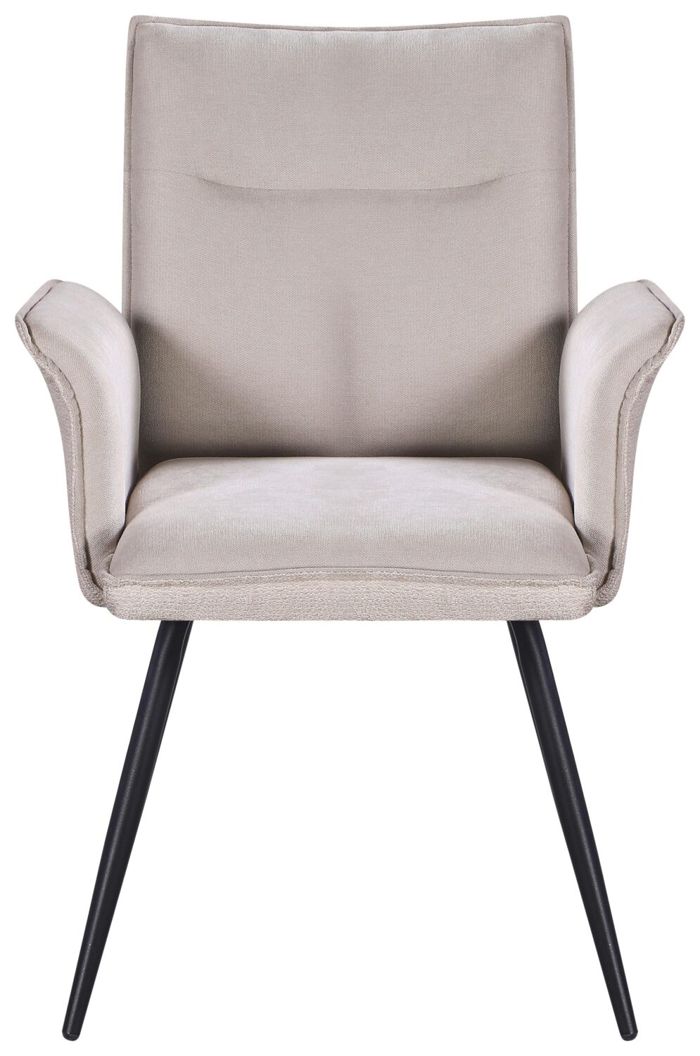 Armlehnstuhl Nova Beige Metall, Textil Premium Living Wohnzimmermöbel Beige