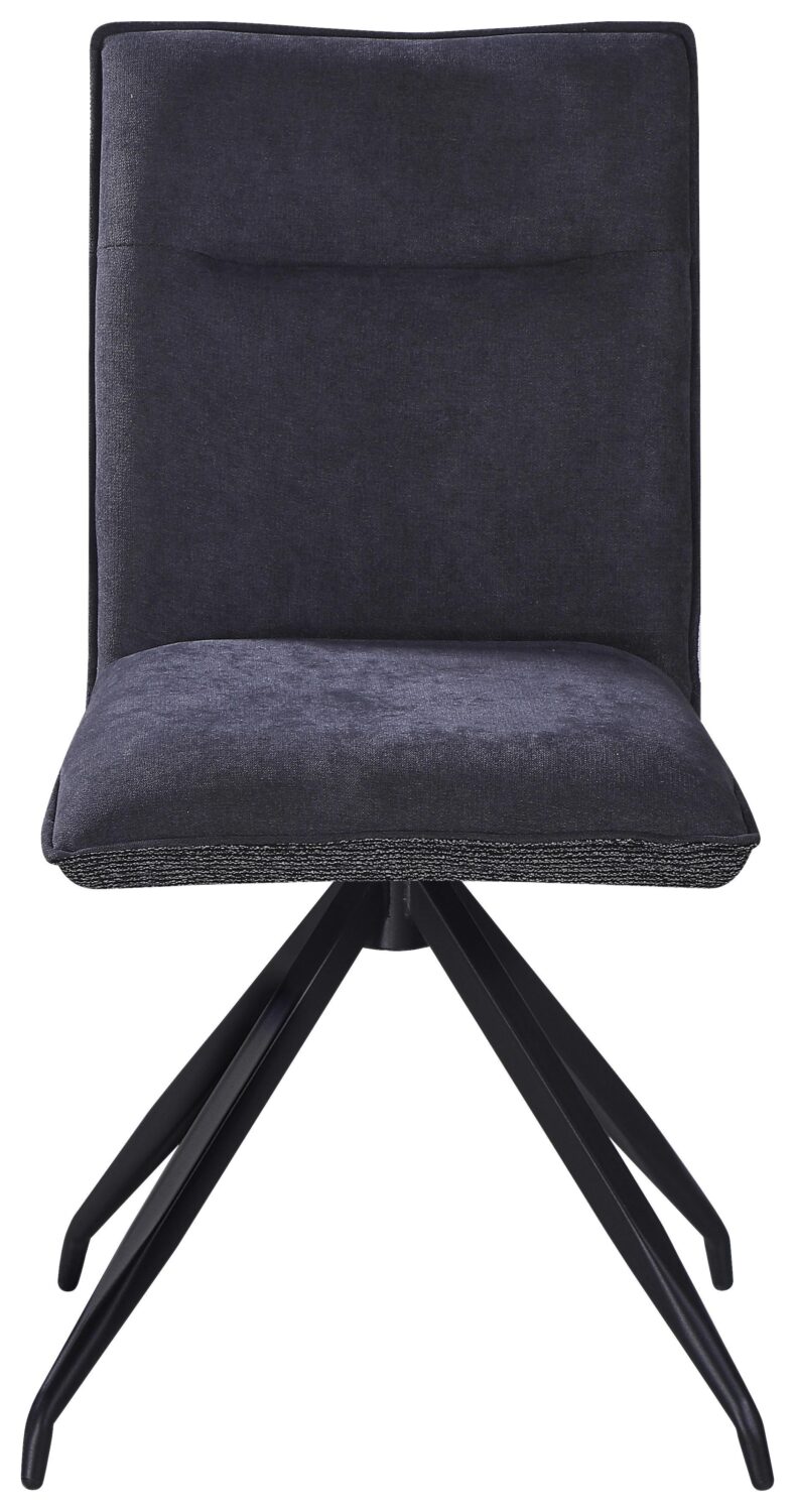 Stuhl Nova Grau Metall, Textil Premium Living Wohnzimmermöbel Grau