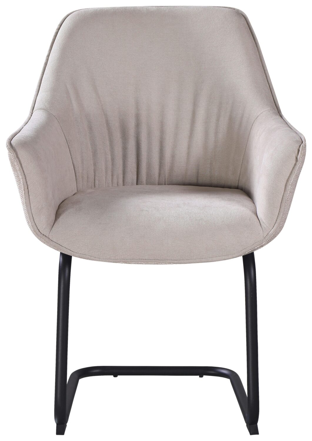 Armlehnstuhl Nova Beige Metall, Textil Premium Living Wohnzimmermöbel Beige