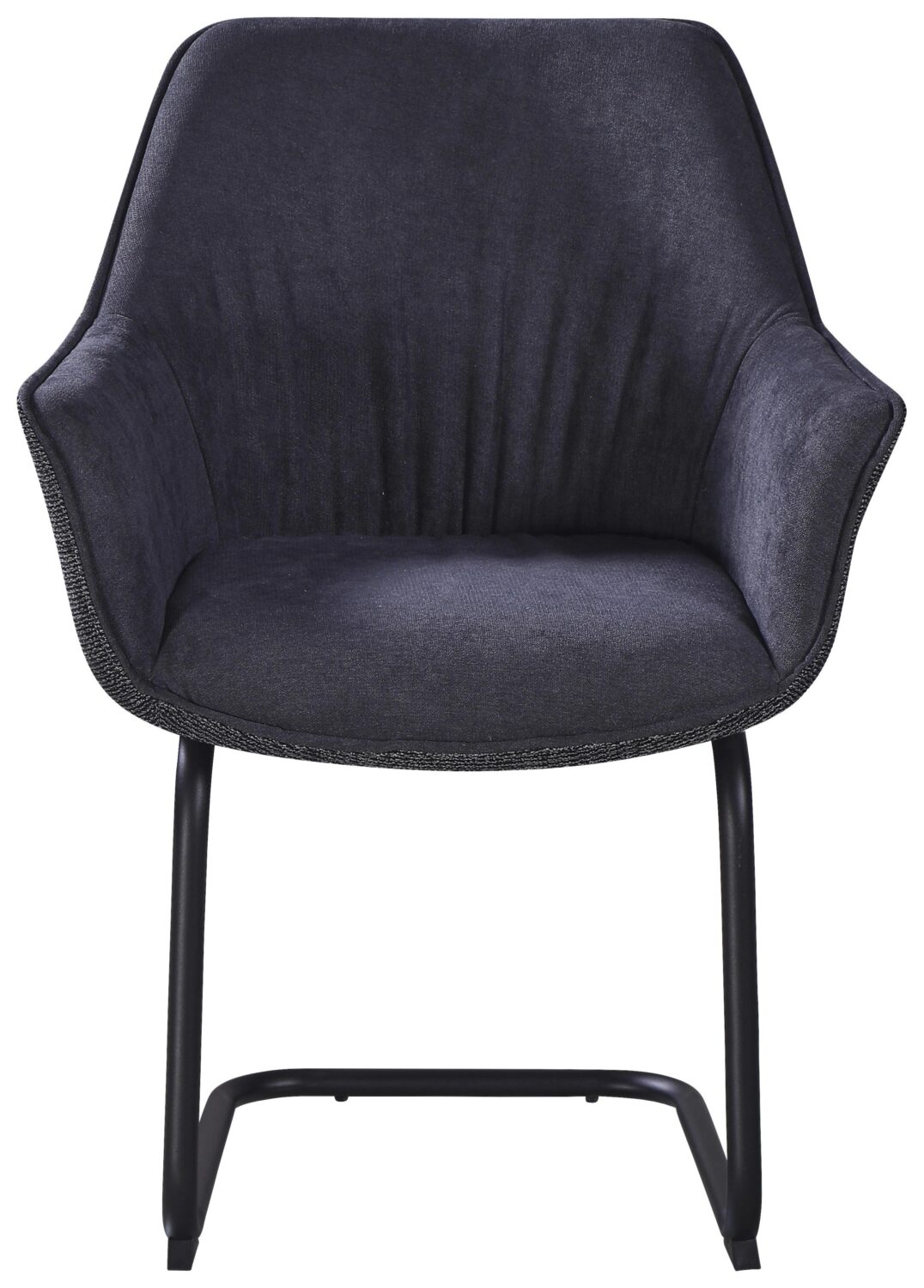 Armlehnstuhl Nova Grau Metall, Textil Premium Living Wohnzimmermöbel Grau