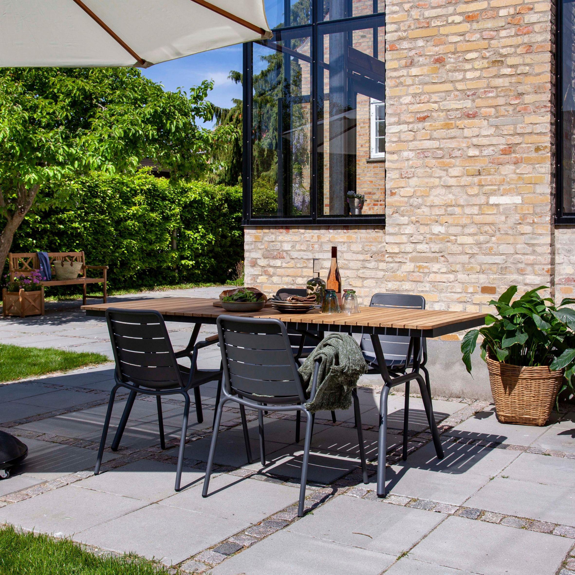wohnli-moebel-suche-001685002101 Wohnli Möbelsuche - Gartentisch Parc Anthrazit/Teak