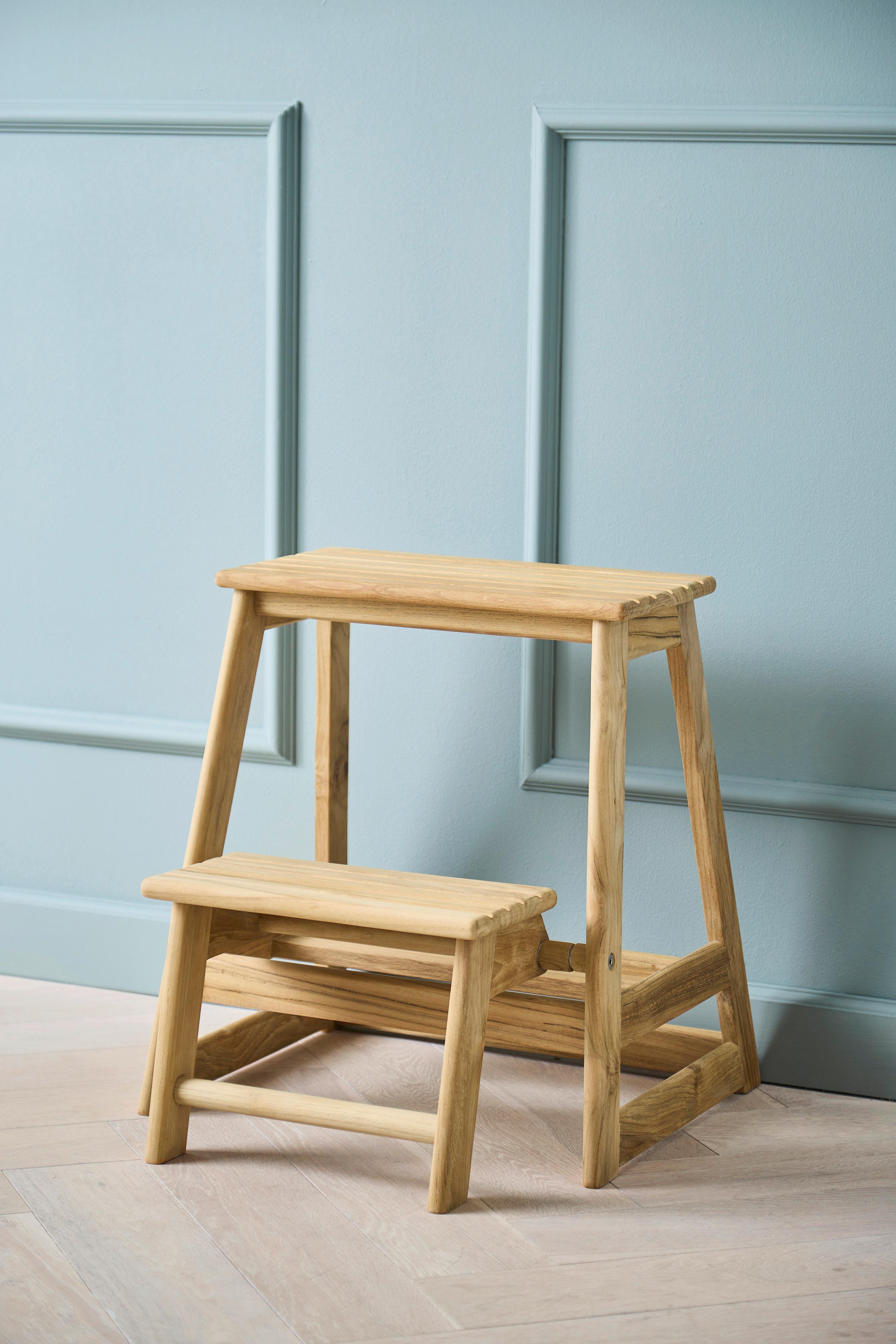 Tritthocker Skala Teak Holz Gardenson Möbel > Sessel > Hocker Braun