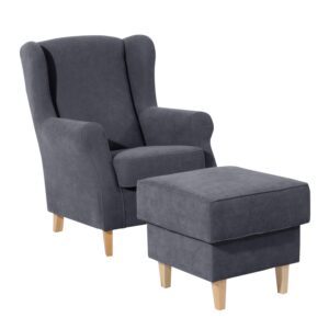 HOCKER LORRIS Textil Max Winzer Möbel > Sessel > Hocker Anthrazit