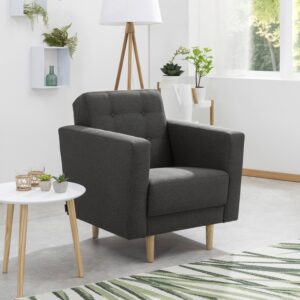 Polstersessel Jasmin Anthrazit Flachgewebe Textil Max Winzer Möbel > Sessel > Polstersessel Anthrazit
