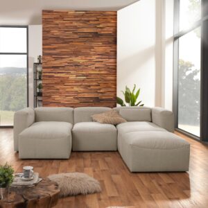 WOHNLANDSCHAFT LENA Textil Max Winzer Möbel > Sofas & Couches > Wohnlandschaften > Wohnlandschaften U-Form Weiß