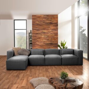 ECKSOFA LENA Textil Max Winzer Möbel > Sofas & Couches > Wohnlandschaften > Ecksofas > XXL Ecksofas Anthrazit
