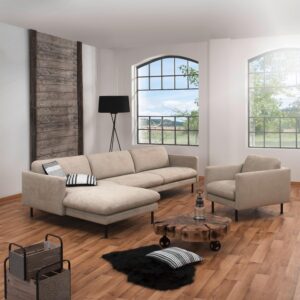 Ecksofa Nathan in Beige Flachgewebe Textil Max Winzer Möbel > Sofas & Couches > Wohnlandschaften > Ecksofas > XXL Ecksofas Beige
