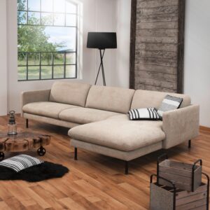 Ecksofa Nathan in Beige Flachgewebew. Textil Max Winzer Möbel > Sofas & Couches > Wohnlandschaften > Ecksofas > XXL Ecksofas Beige