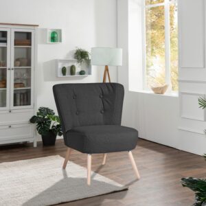 SESSEL NEELE Textil Max Winzer Möbel > Sessel > Polstersessel Schwarz