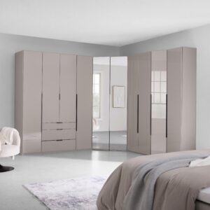 wohnli-moebel-suche-001787012012-1 Schrägelement New York Grau/Sahara Glas, Holzwerkstoff Premium Living Möbel > Schränke > Kleiderschränke Grau