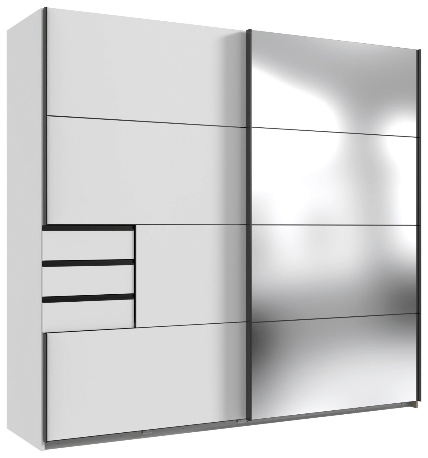 Wohnli Möbelsuche - Schwebetürenschrank Saigon ca. 225x210 cm Weiß