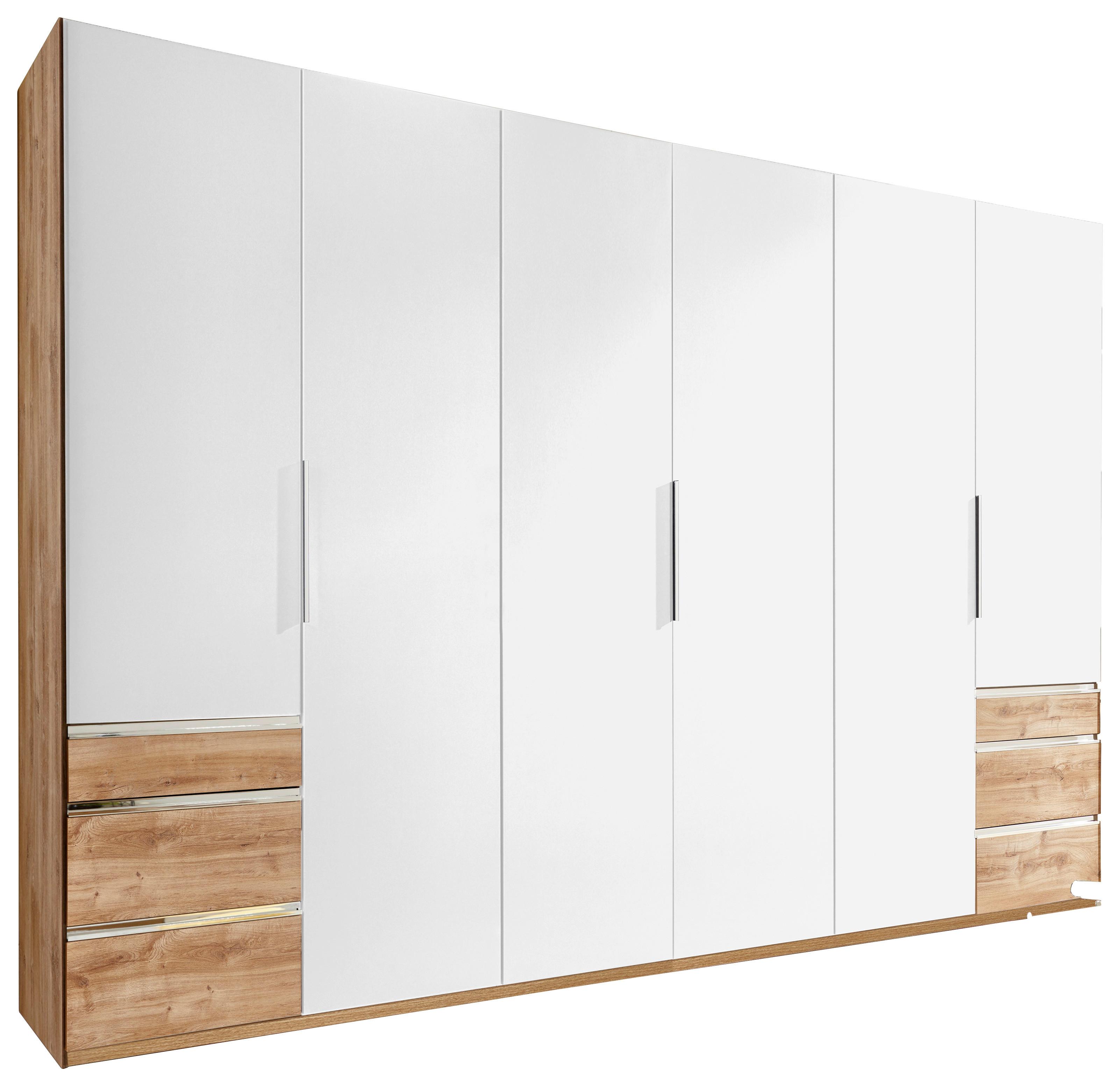 wohnli-moebel-suche-001787048904 Wohnli Möbelsuche - Drehtürenschrank Level 36A ca. 300x216x58 cm Weiß/Eiche