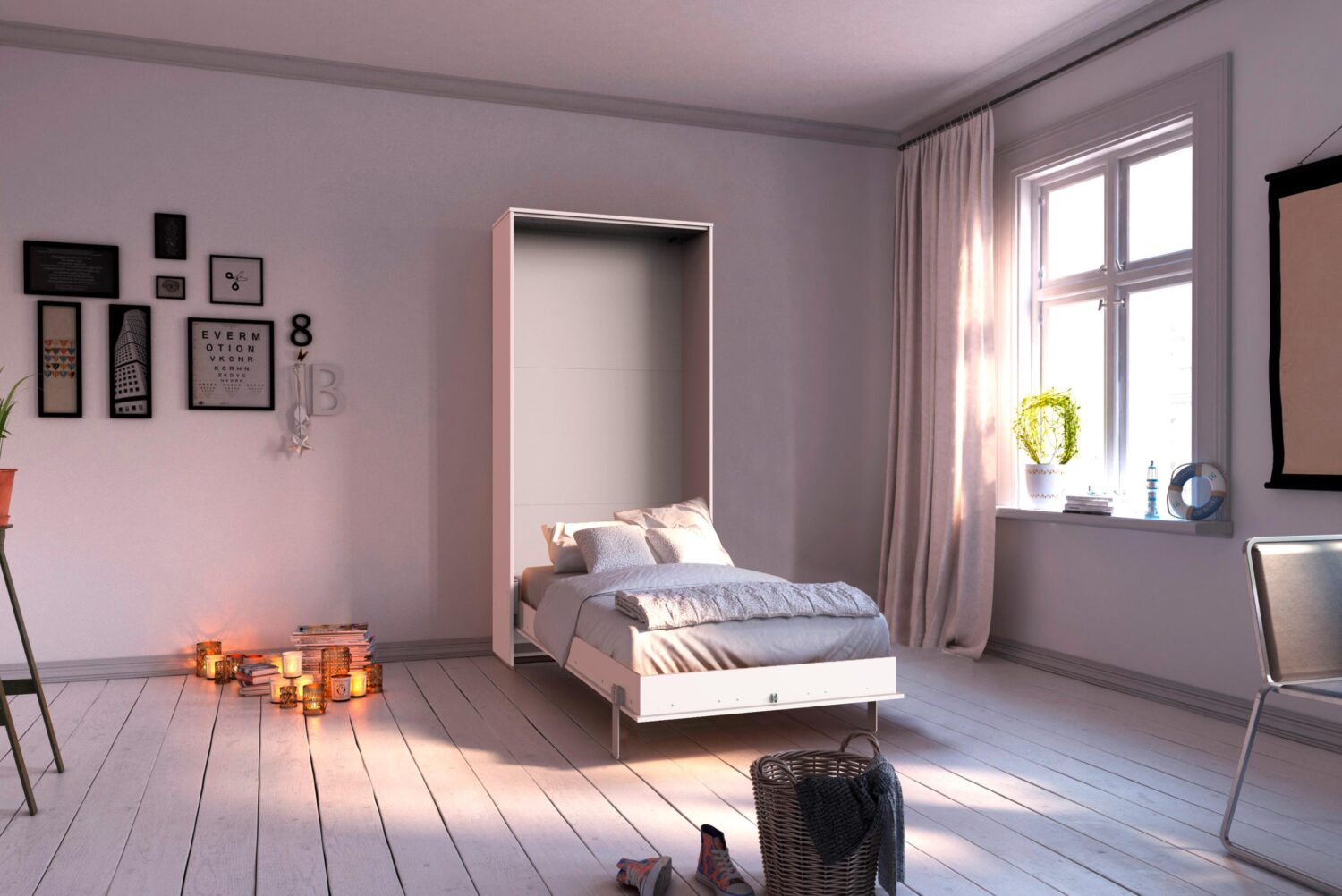 Wohnli Möbelsuche - Klappbett Juist ca. 90x200 cm Weiß