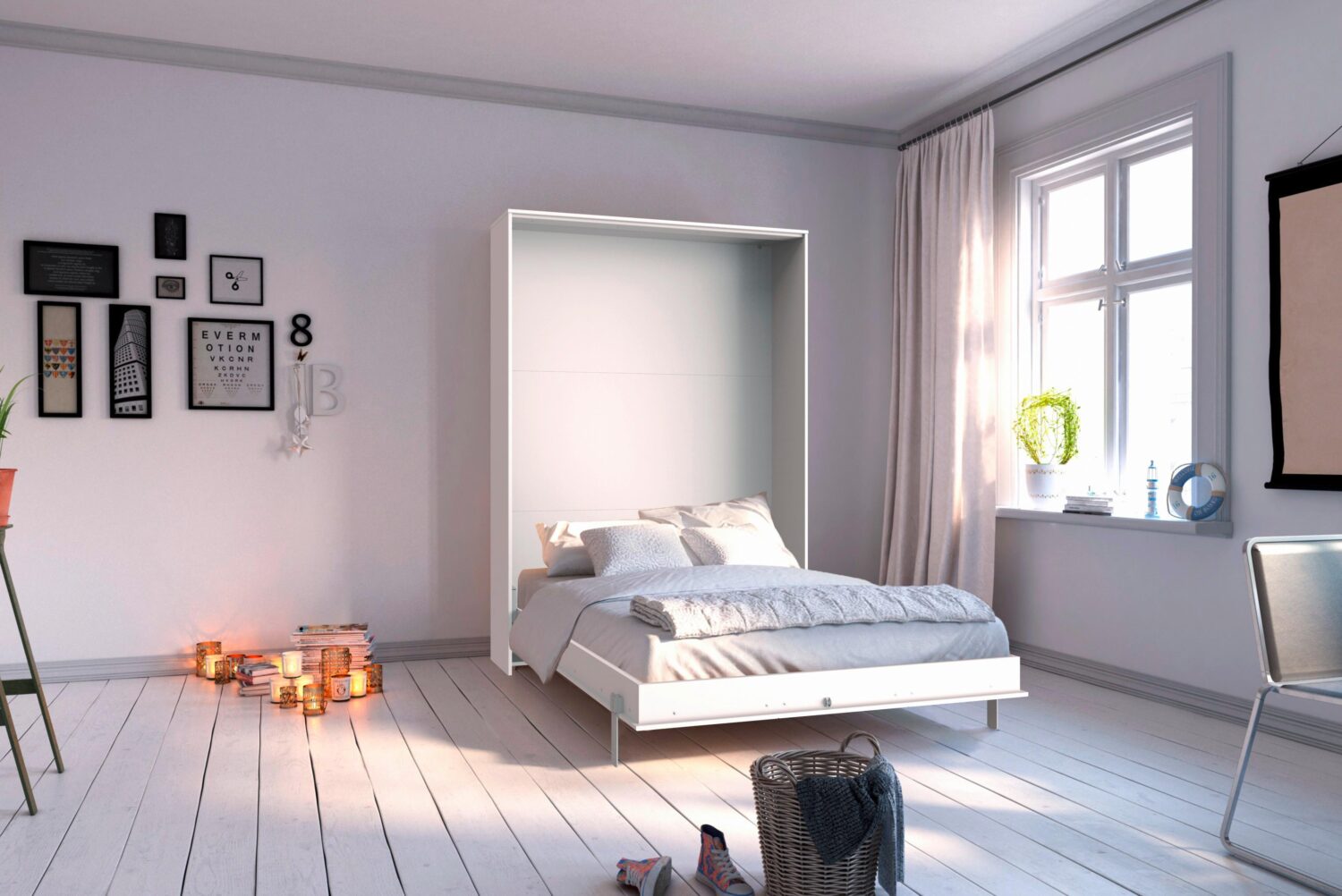 Wohnli Möbelsuche - Klappbett Juist ca. 120x200 cm Weiß