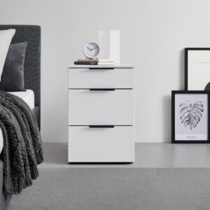 Nachtkästchen Level 36 Black A Weiß Metall Premium Living Möbel > Kommoden & Schubladenschränke > Nachttische Weiß