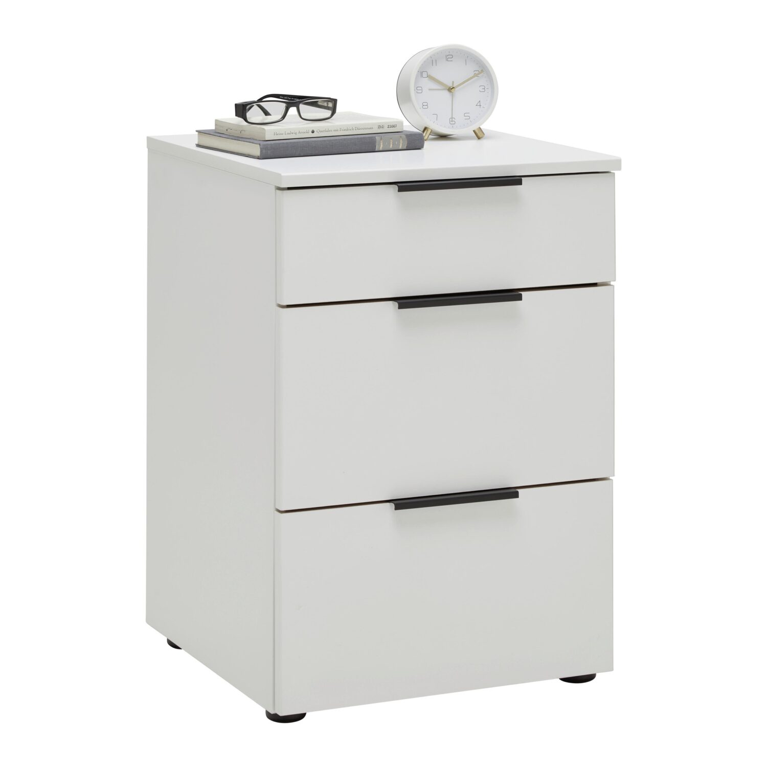 Wohnli Möbelsuche - Nachtkästchen Level 36 Black A Weiß