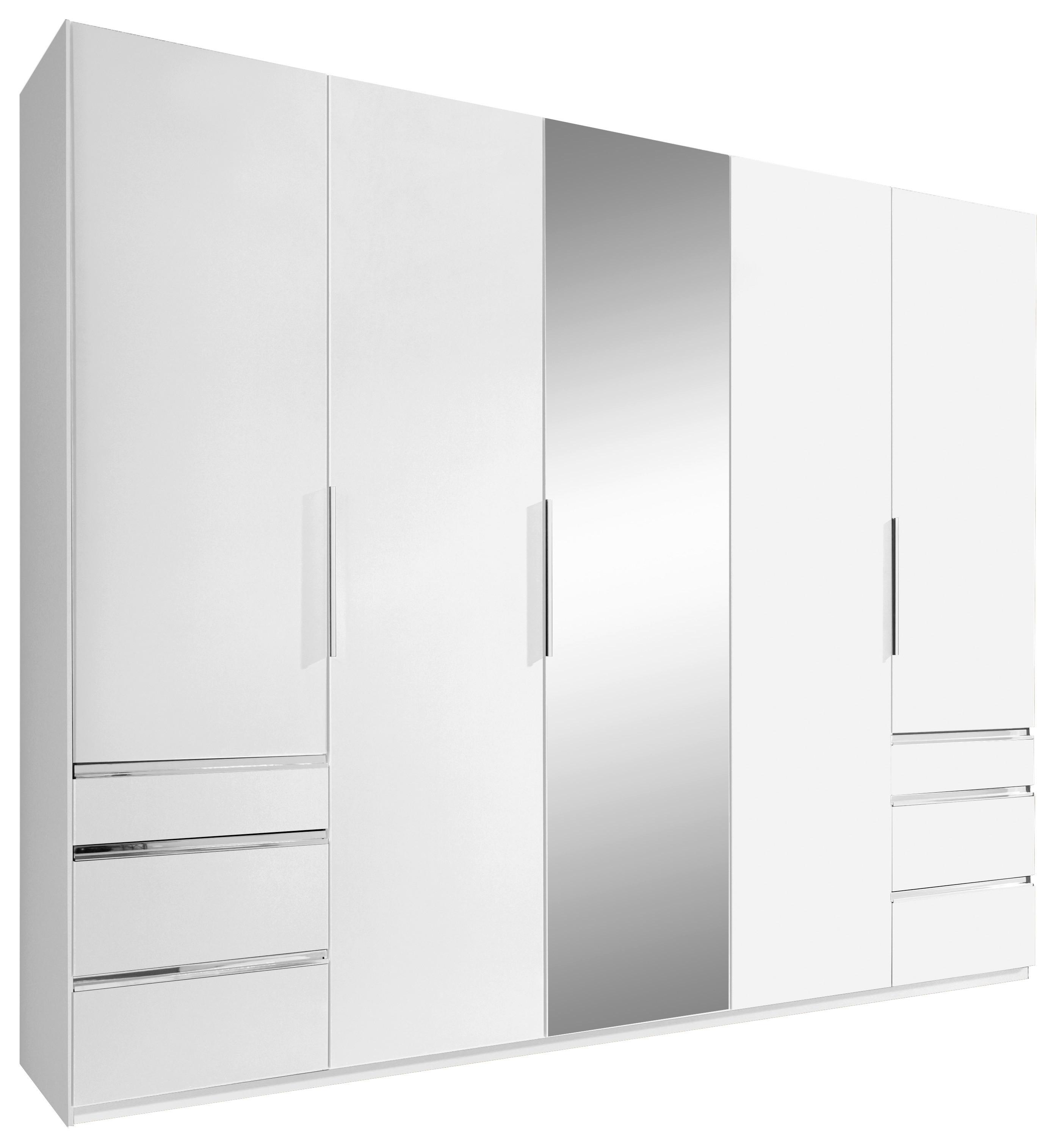 wohnli-moebel-suche-001787062501 Wohnli Möbelsuche - Drehtürenschrank Level 36A mit Spiegel ca. 250 cm Alpinweiß