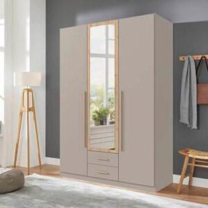 wohnli-moebel-suche-001787065802-1 Drehtürenschrank Marburg Eiche Artisan/Grau/Sahara Glas, Holzwerkstoff Mömax Möbel > Schränke > Kleiderschränke > Drehtürenschränke Grau