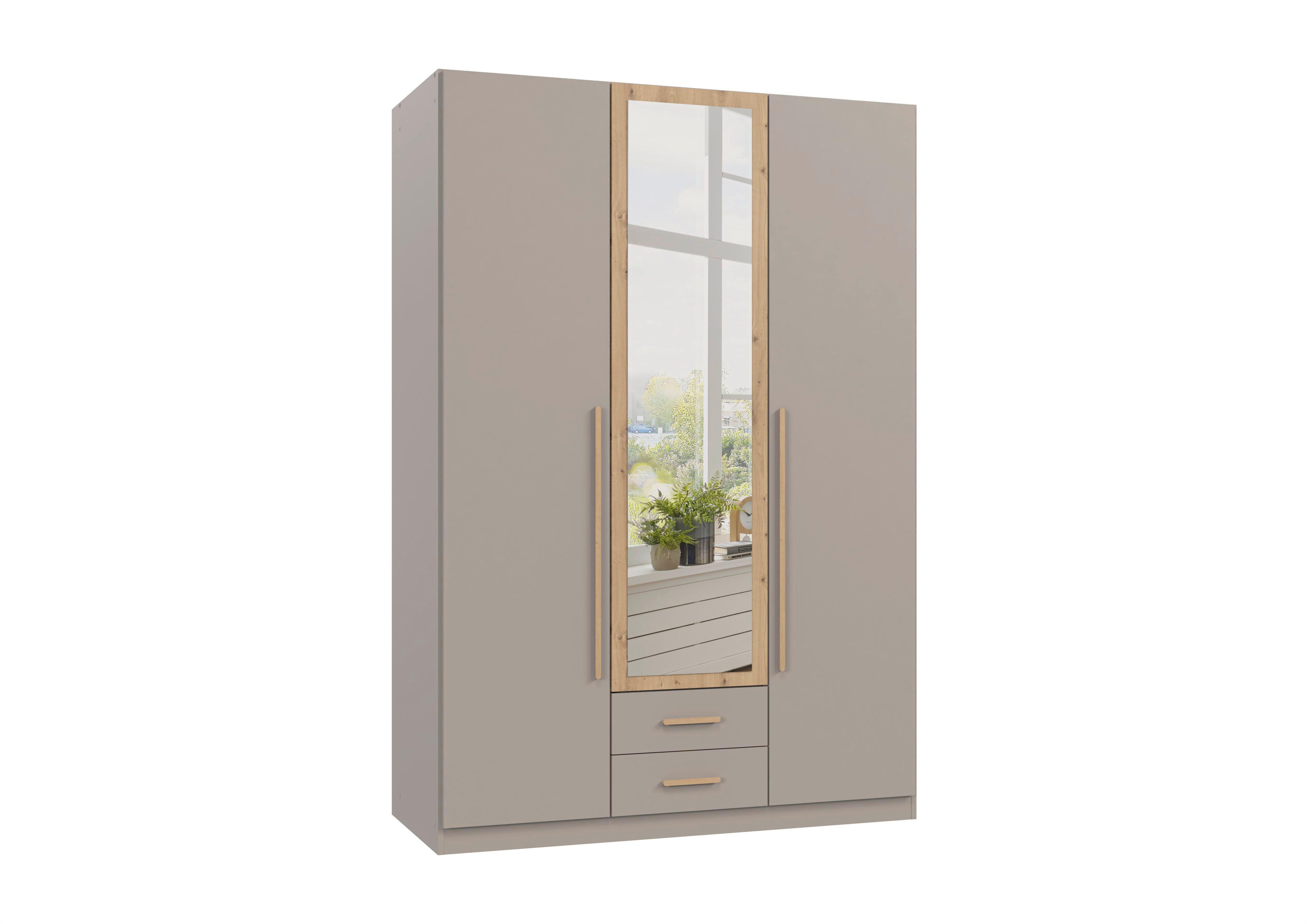 wohnli-moebel-suche-001787065802 Wohnli Möbelsuche - Drehtürenschrank Marburg Eiche Artisan/Grau/Sahara