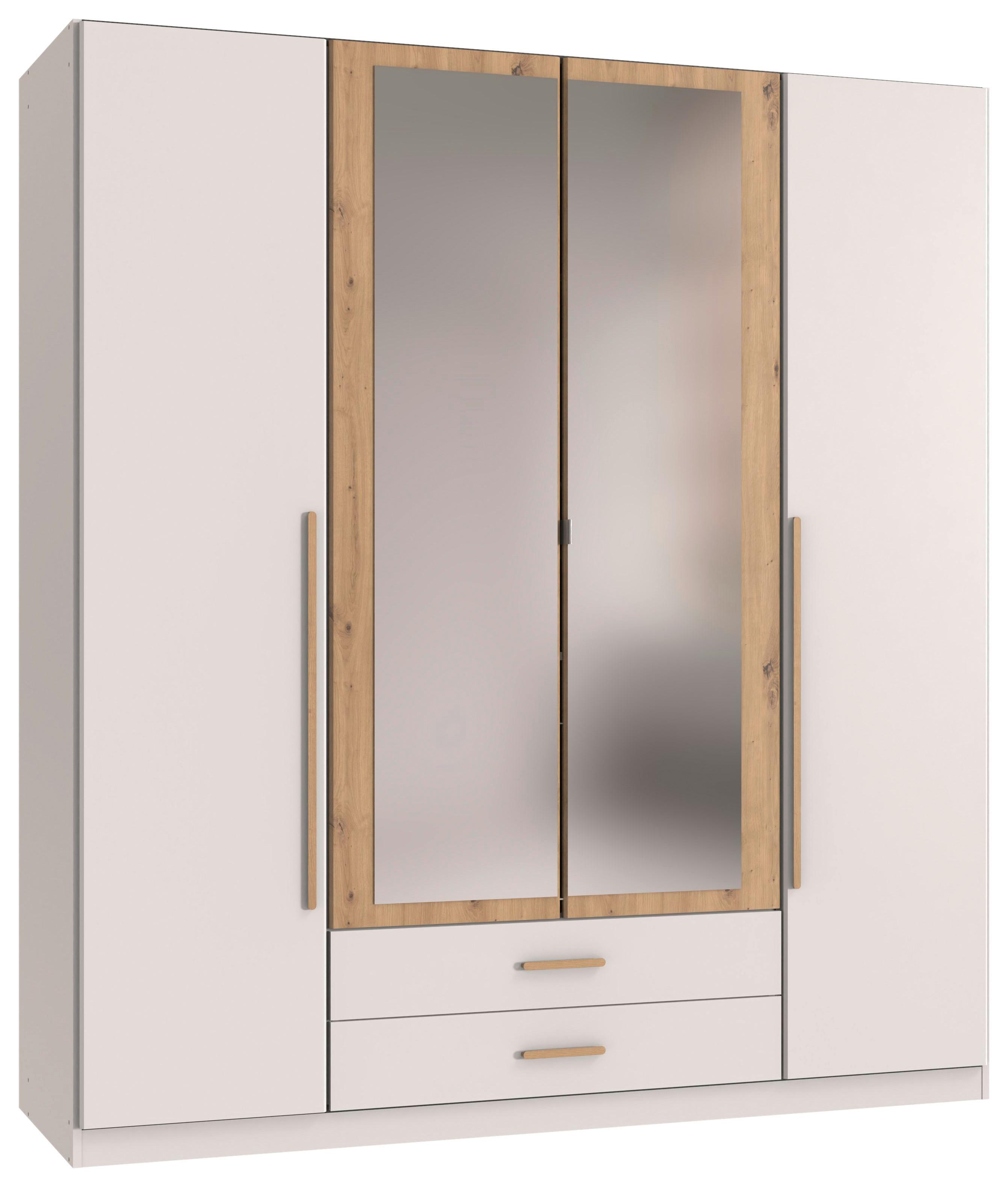 wohnli-moebel-suche-001787065807 Wohnli Möbelsuche - Drehtürenschrank Marburg Eiche Artisan/Weiß