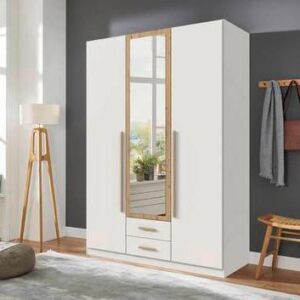 wohnli-moebel-suche-001787065808-1 Drehtürenschrank Marburg Eiche Artisan/Weiß Glas, Holzwerkstoff Mömax Möbel > Schränke > Kleiderschränke > Drehtürenschränke Weiß