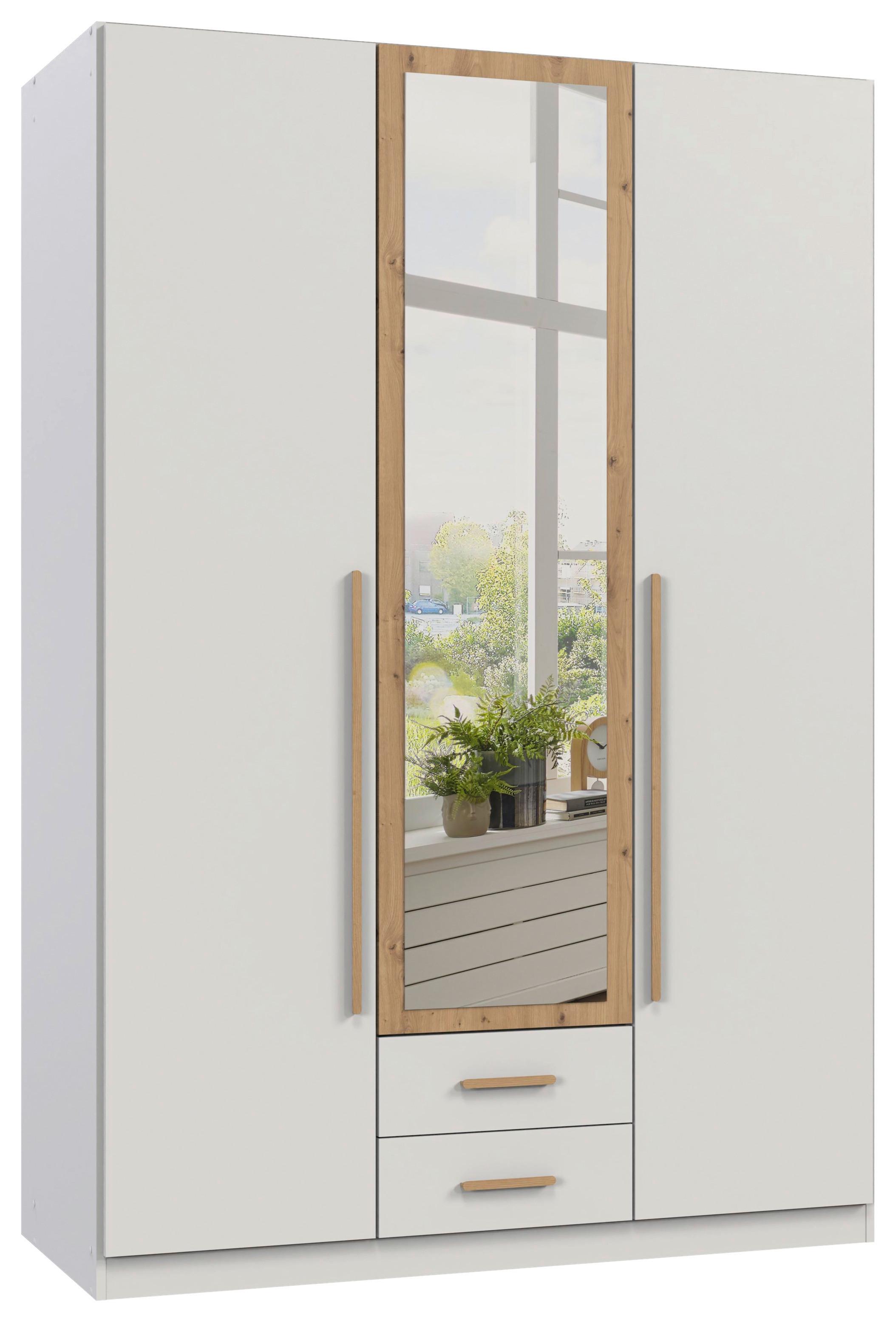 wohnli-moebel-suche-001787065808 Wohnli Möbelsuche - Drehtürenschrank Marburg Eiche Artisan/Weiß
