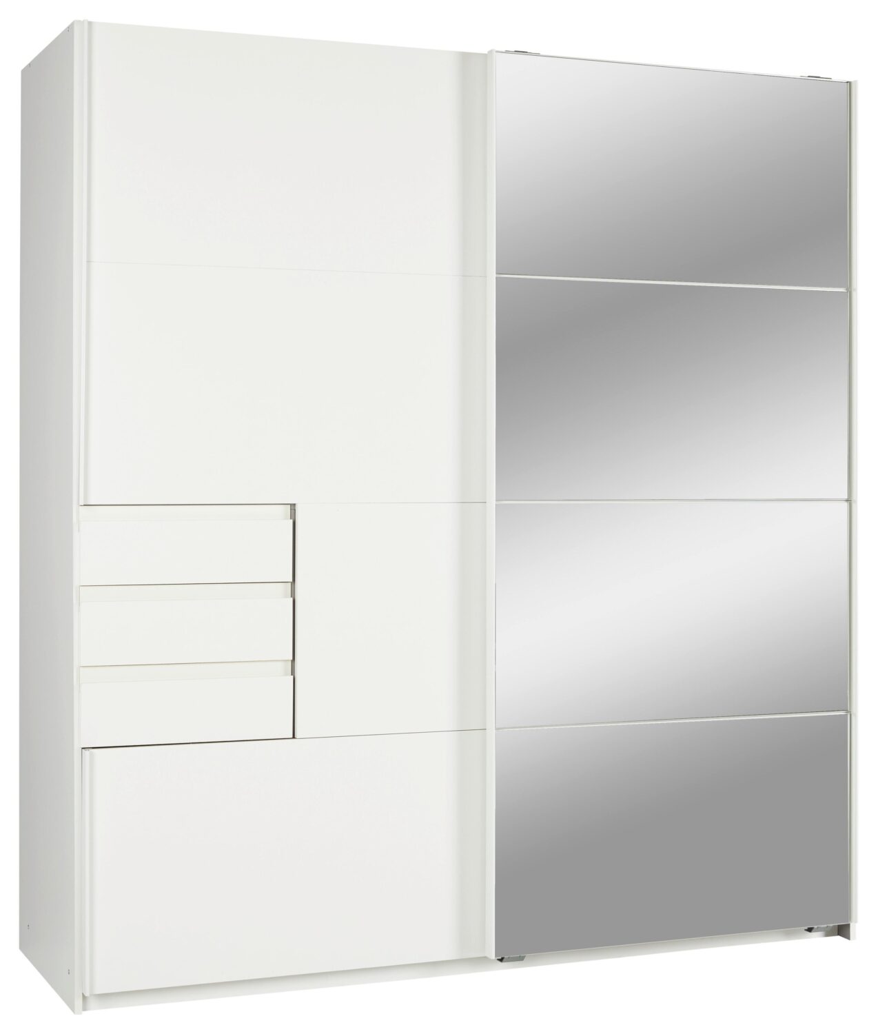 Wohnli Möbelsuche - Schwebetürenschrank Oldenburg in Weiß ca. 180x198x64cm