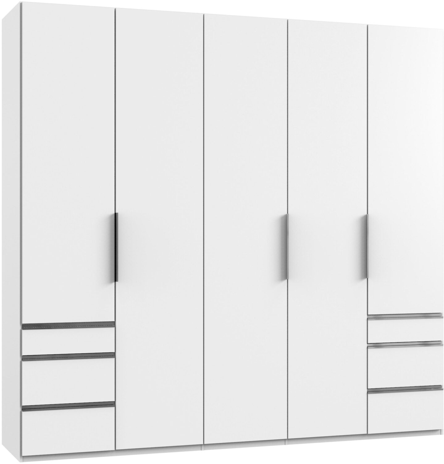 Wohnli Möbelsuche - Drehtürenschrank mit Laden B: 250 cm Level