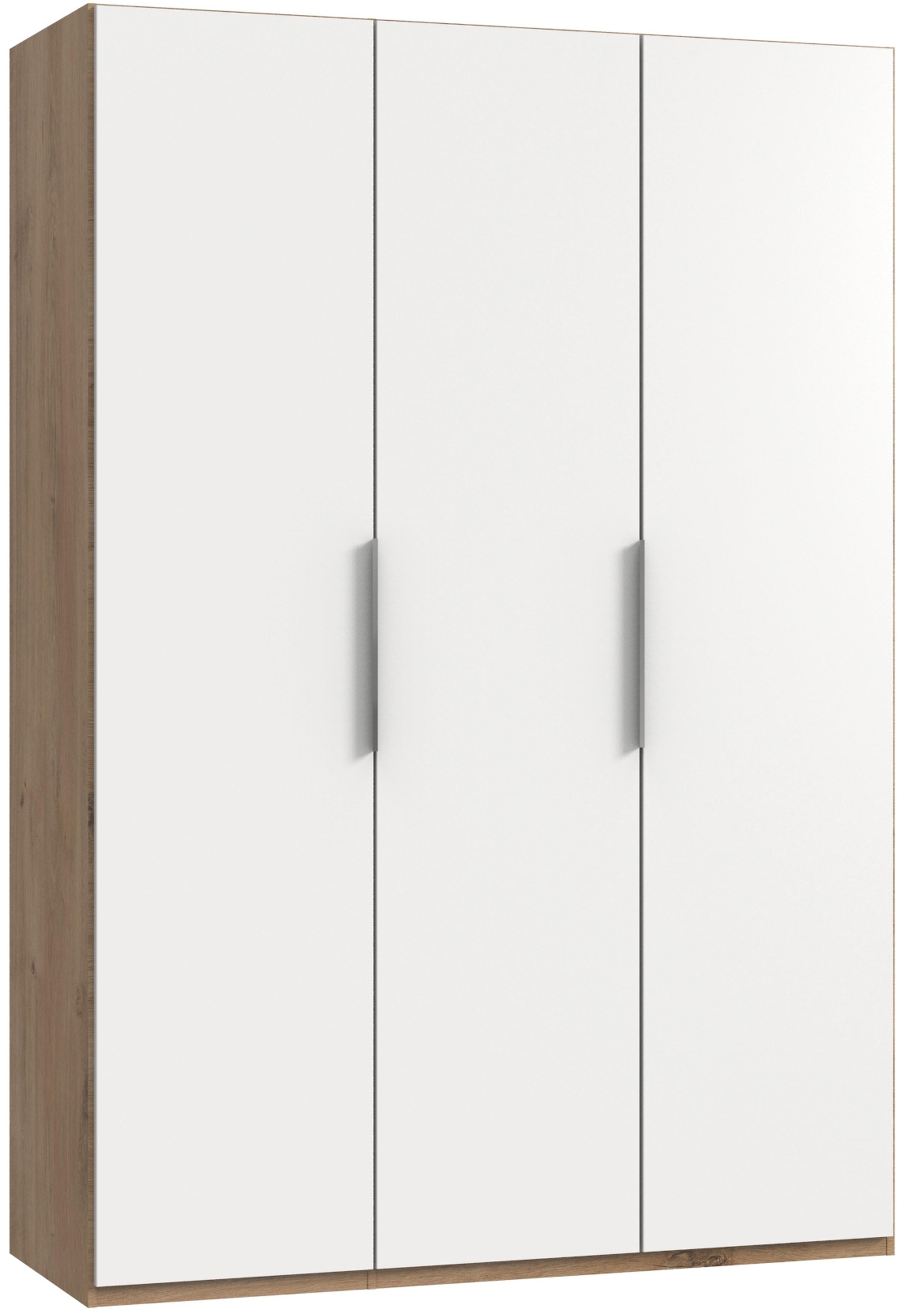 wohnli-moebel-suche-001787077873 Wohnli Möbelsuche - Drehtürenschrank Level 36A ca. 150x216x58 cm Weiß/Eiche