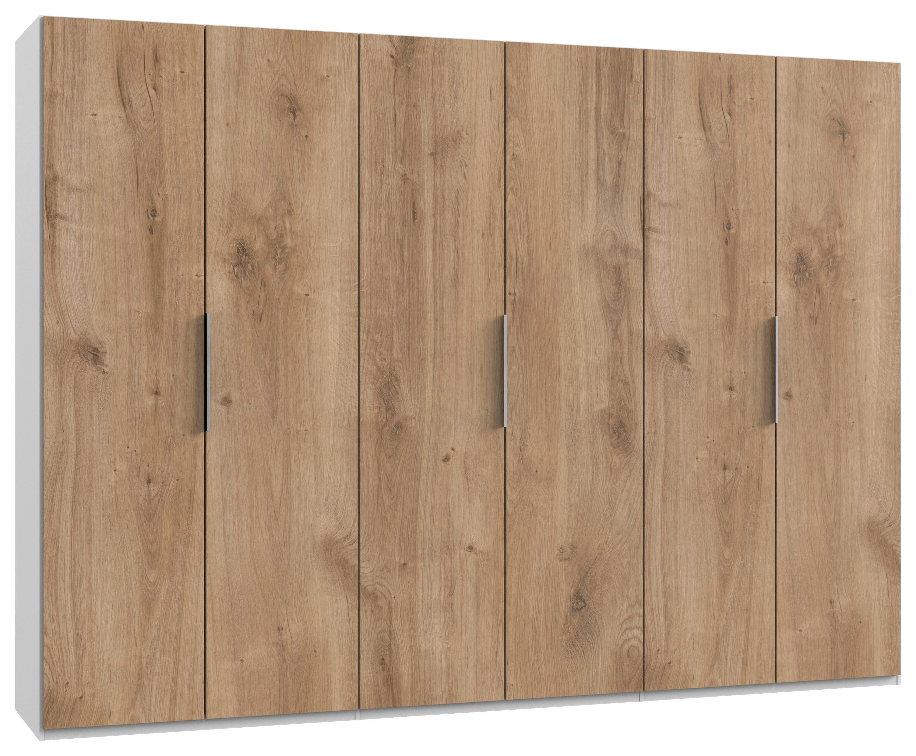 Wohnli Möbelsuche - Drehtürenschrank Level 36A ca. 300x216x58 cm Eiche/Weiß