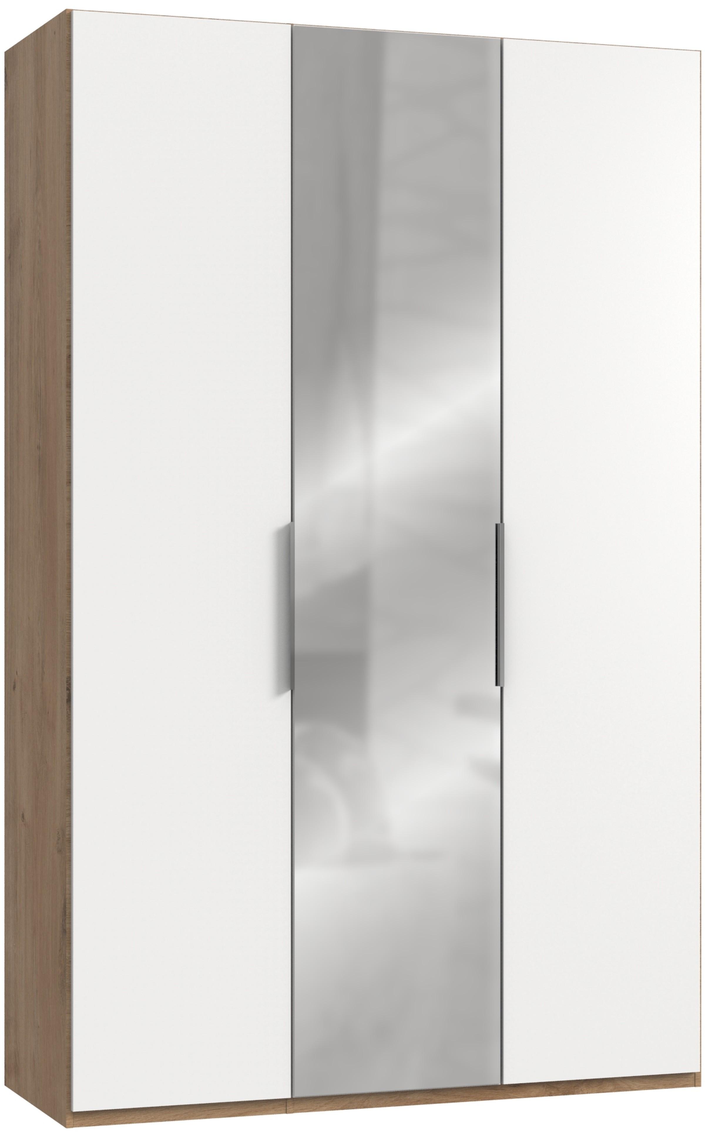 wohnli-moebel-suche-001787077931 Wohnli Möbelsuche - Drehtürenschrank Level 36A mit Spiegel ca. 150 cm Weiß/Eiche