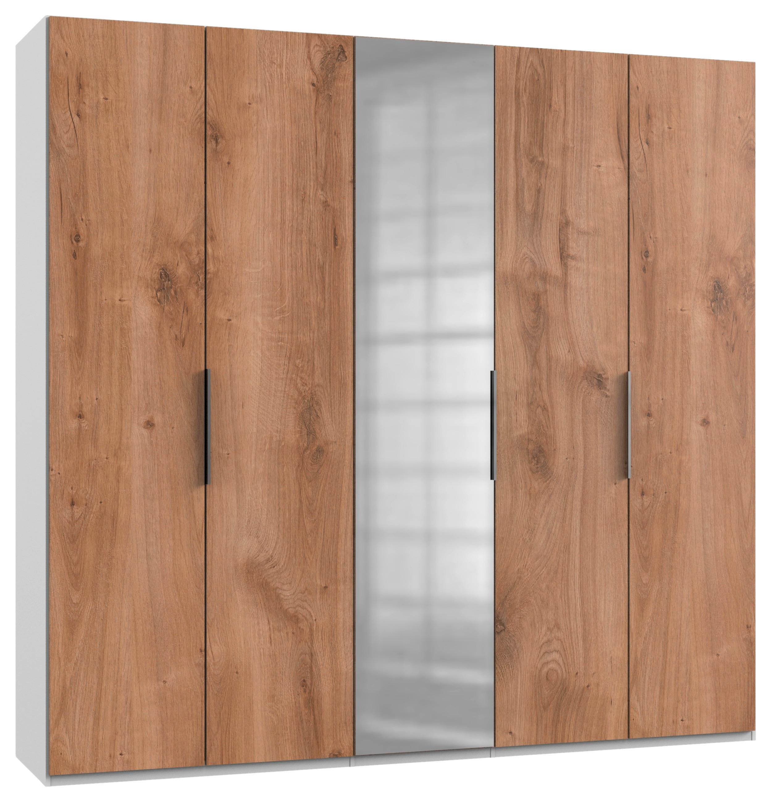 wohnli-moebel-suche-001787077942 Wohnli Möbelsuche - Drehtürenschrank Level 36A mit Spiegel ca. 250 cm Eiche/Weiß