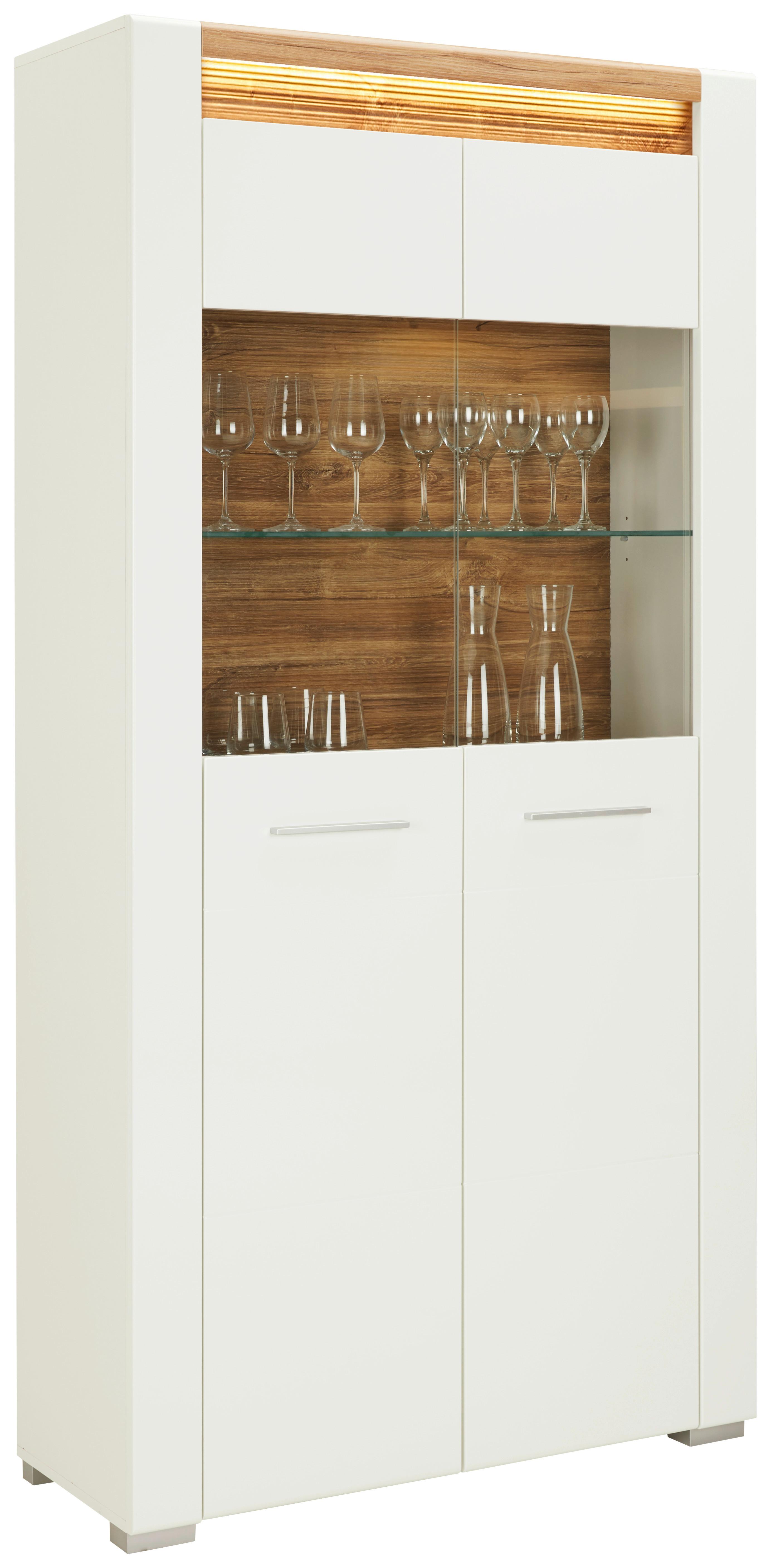 wohnli-moebel-suche-001803060009 Wohnli Möbelsuche - Vitrine in Weiß Hochglanz